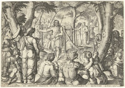 John the Baptist Preaching to a Group of People by Bartholomeus Willemsz. Dolendo