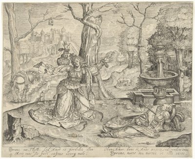 Pyramus and Thisbe by Bartholomeus Willemsz. Dolendo