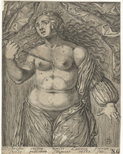 Suicide of Lucretia by Bartholomeus Willemsz. Dolendo