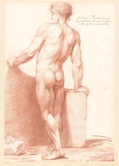 Standing Male Nude, Seen from the Back (3rd Prize 1786) by Bartholomeus Ziesenis