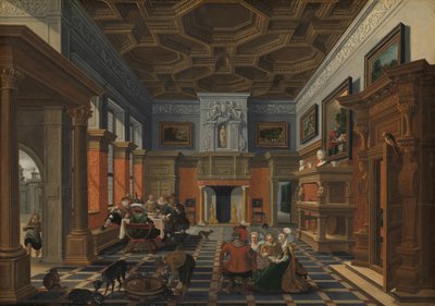 Interior with a Company by Bartholomeus van Bassen