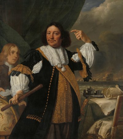 Aert van Nes (1626-1693), Vice Admiral by Bartholomeus van der Helst