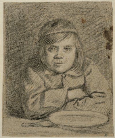 Boy with Folded Arms at a Table by Bartholomeus van der Helst