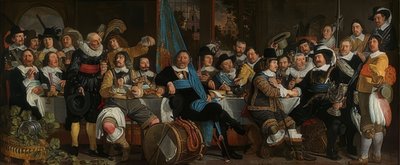 The Banquet of the Civic Guard to Celebrate the Peace of Münster. 1648 by Bartholomeus van der Helst