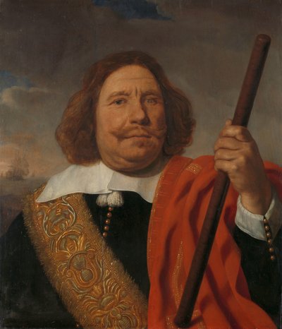 Egbert Meeuwsz Cortenaer (1605-65), Vice Admiral, Admiralty of the Maas, Rotterdam by Bartholomeus van der Helst