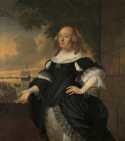 Geertruida den Dubbelde (1647-84), Wife of Aert van Nes by Bartholomeus van der Helst