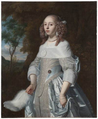 Jeanne Parmentier, 1634-1710, gift De Geer by Bartholomeus van der Helst