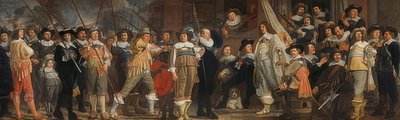 Officers and Other Marksmen Under the Command of Captain Roelof Bicker and Lieutenant Jan Michielsz Blaeuw. Around 1640-43 by Bartholomeus van der Helst