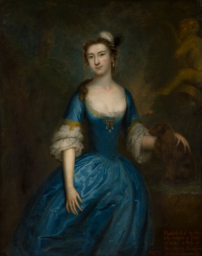 Portrait of Elizabeth Simpson, Lady Bridgeman by Bartholomew Dandridge