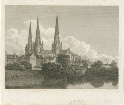 Lichfield Cathedral - South West View by Bartholomew Howlett