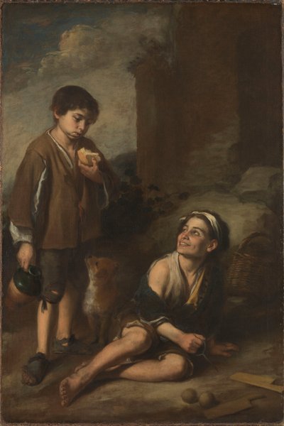 Two Peasant Boys by Bartolomé Esteban Murillo
