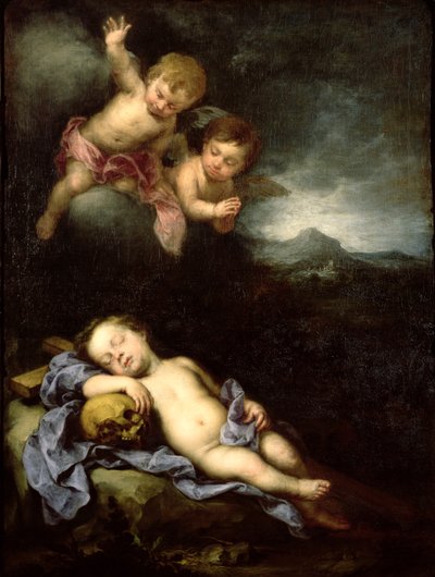 The Infant Christ Asleep on the Cross by Bartolomé Esteban Murillo