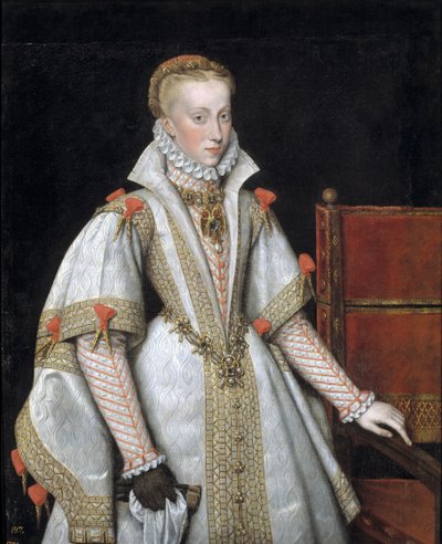 Portrait of Anna of Austria, Queen consort of Spain, 1616 by Bartolomé González y Serrano