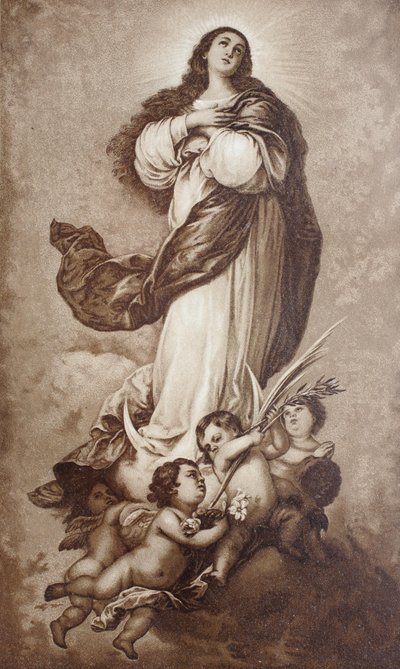 The Immaculate Conception of the Blessed Virgin Mary by Bartolome Esteban Murillo by Bartolome Esteban (after) Murillo