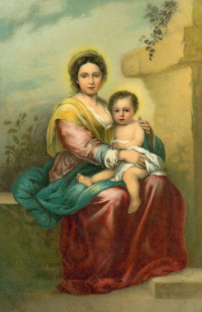 The Virgin and Child by Bartolome Esteban (after) Murillo
