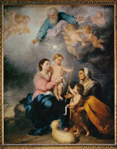 The Holy Family, also called the Virgin of Seville by Bartolome Esteban (school of) Murillo