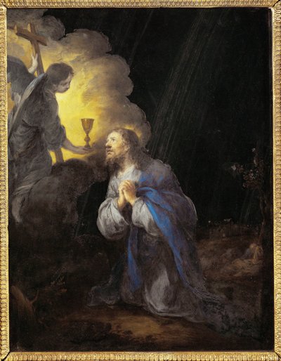 Christ in the Garden of Gethsemane by Bartolome Esteban (school of) Murillo