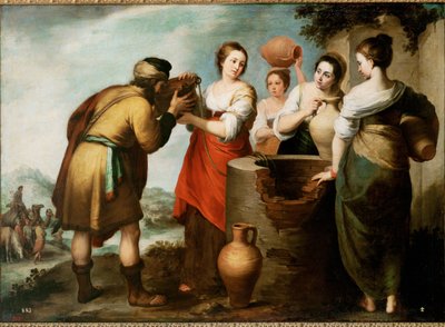 Rebekah and Eliezer by Bartolome Esteban Murillo