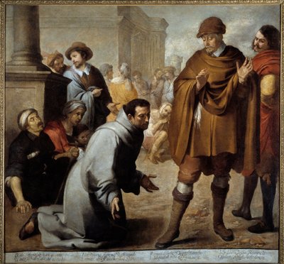 San Salvador de Horta and the Inquisitor of Aragon Questioning the Miracles by Bartolomé Esteban Murillo