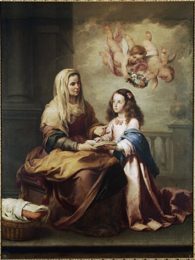 The Virgin Mary and Saint Anne (detail) by Bartolomé Esteban Murillo