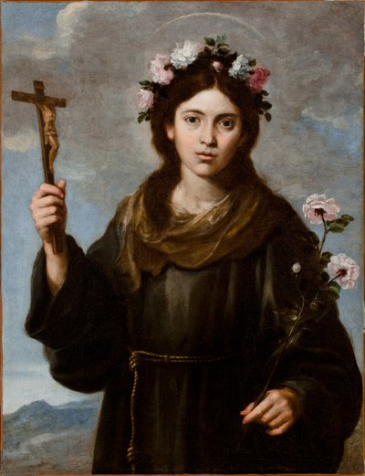 St Rosa of Viterbo (1233-51) by Bartolome Esteban school of Murillo