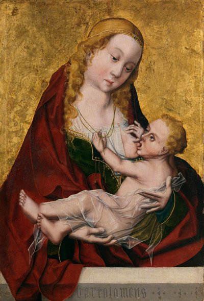 The Virgin Suckling the Child by Bartolome Master