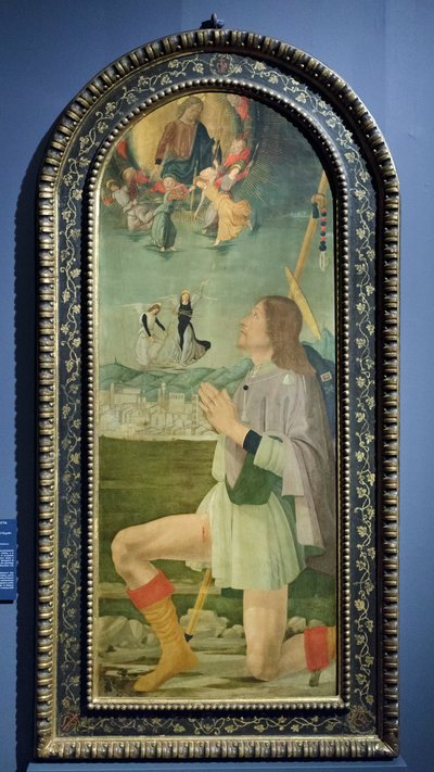 Saint Roch Drives Away the Plague from Arezzo, c.1479-80 by Bartolomeo (attr. to) Della Gatta