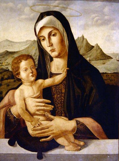 Virgin and Child by Bartolomeo (style of) (fl.c.1619) Montagna