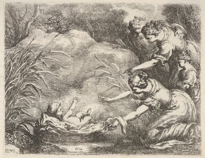 The Finding of Moses Rescued from the Nile by the Maidservants of Pharaoh