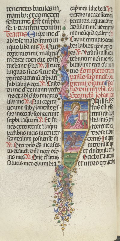 Missale: Fol. 141v: Saint John with Eagle, 1469 by Bartolomeo Caporali