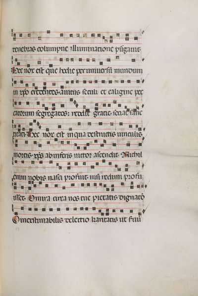 Missale: Fol. 155: Music for Exultet by Bartolomeo Caporali