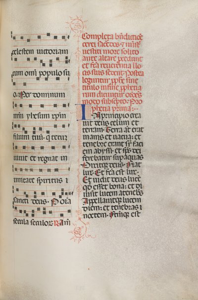 Missale: Fol. 158: Music for Exultet, 1469 by Bartolomeo Caporali