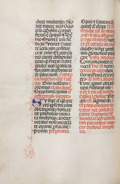 Missale: Fol. 172v: Music for Alleluia etc. at beginning of Easter, 1469 by Bartolomeo Caporali