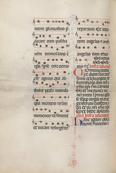 Missale: Fol. 179v: Music for various ordinary prayers by Bartolomeo Caporali