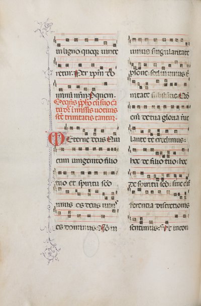 Missale: Fol. 182v: Music for various ordinary prayers, 1469 by Bartolomeo Caporali