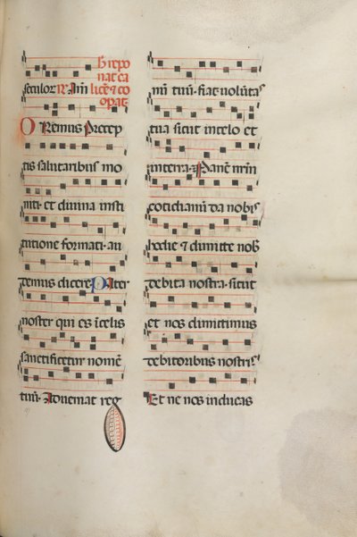 Missale: Fol. 189: Music for various prayers by Bartolomeo Caporali