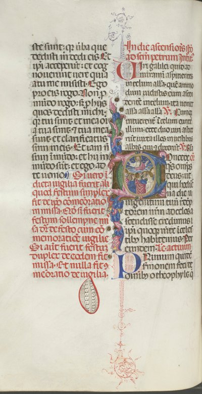 Missale: Fol. 208v: Ascension of Christ by Bartolomeo Caporali