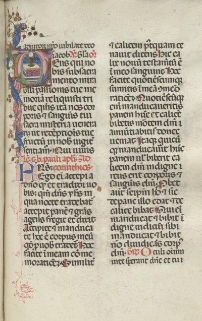 Missal: Fol. 225: Chalice with Host by Bartolomeo Caporali