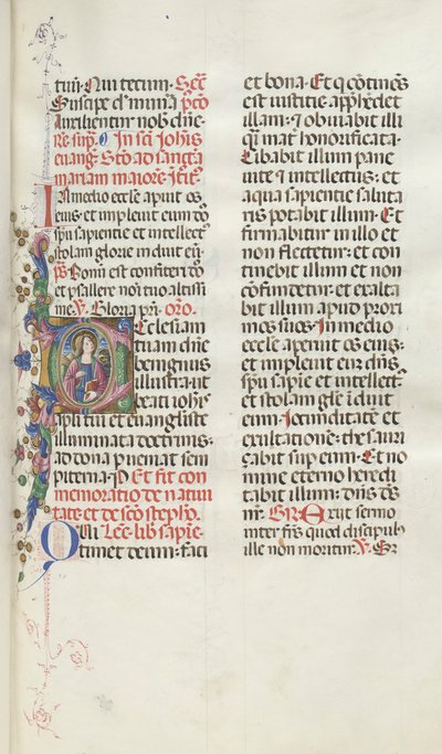 Missale: Fol. 25: Saint John with Eagle by Bartolomeo Caporali