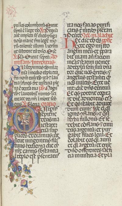 Missale: Fol. 270: Presentation of Christ to Simeon, 1469 by Bartolomeo Caporali