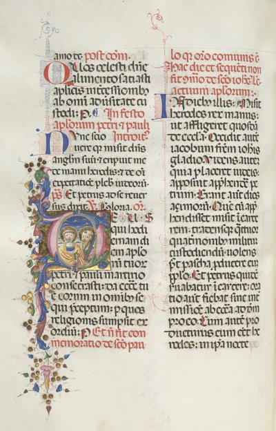 Missal: Saints Peter and Paul, 1469 by Bartolomeo Caporali
