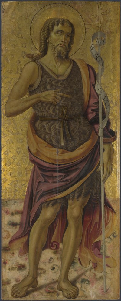 Saint John the Baptist from Altarpiece: The Virgin and Child with Saints, ca 1475 by Bartolomeo Caporali
