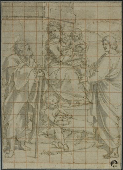Holy Family with Saint John the Evangelist and the Infant John the Baptist by Bartolomeo Cesi