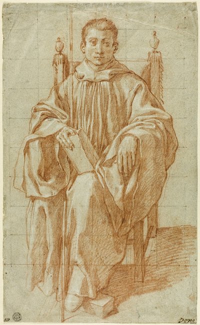 Seated Youth Wearing a Monk