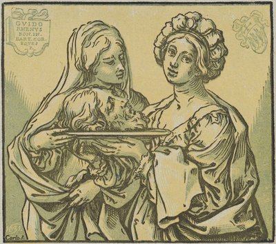 Herodias and Salome by Bartolomeo Coriolano after Guido Reni