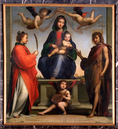 Virgin and Child with St John the Baptist and St Stephen by Bartolomeo Fra