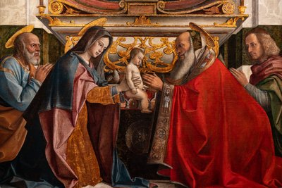Presentation of Jesus at the Temple (detail) by Bartolomeo Montagna