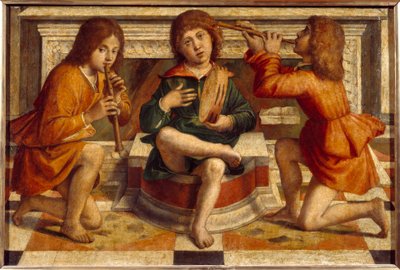 Three Angels Musicians by Bartolomeo Montagna