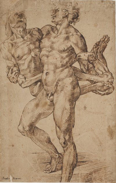 Aeneas and Anchises [?] by Bartolomeo Passarotti