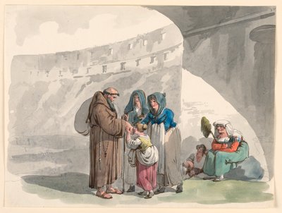 Salutation of a Hermit, 1807-08 by Bartolomeo Pinelli